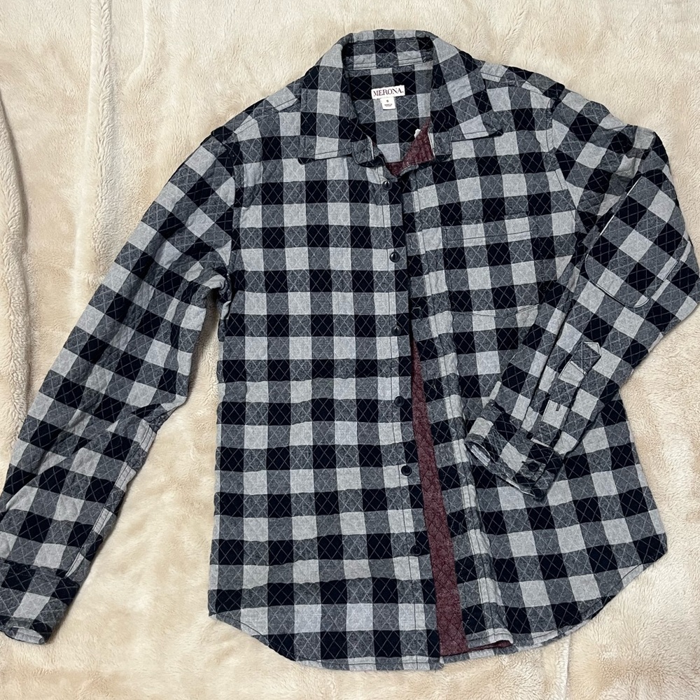 Merona Mens Long Sleeve Button up Shirt